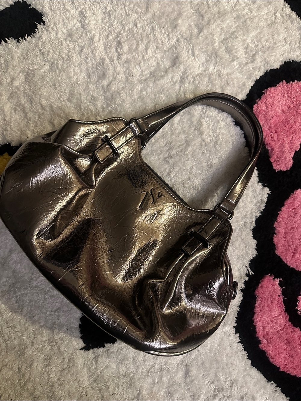 Simply Vera Vera Wang Metallic Bronze Shoulder Bag